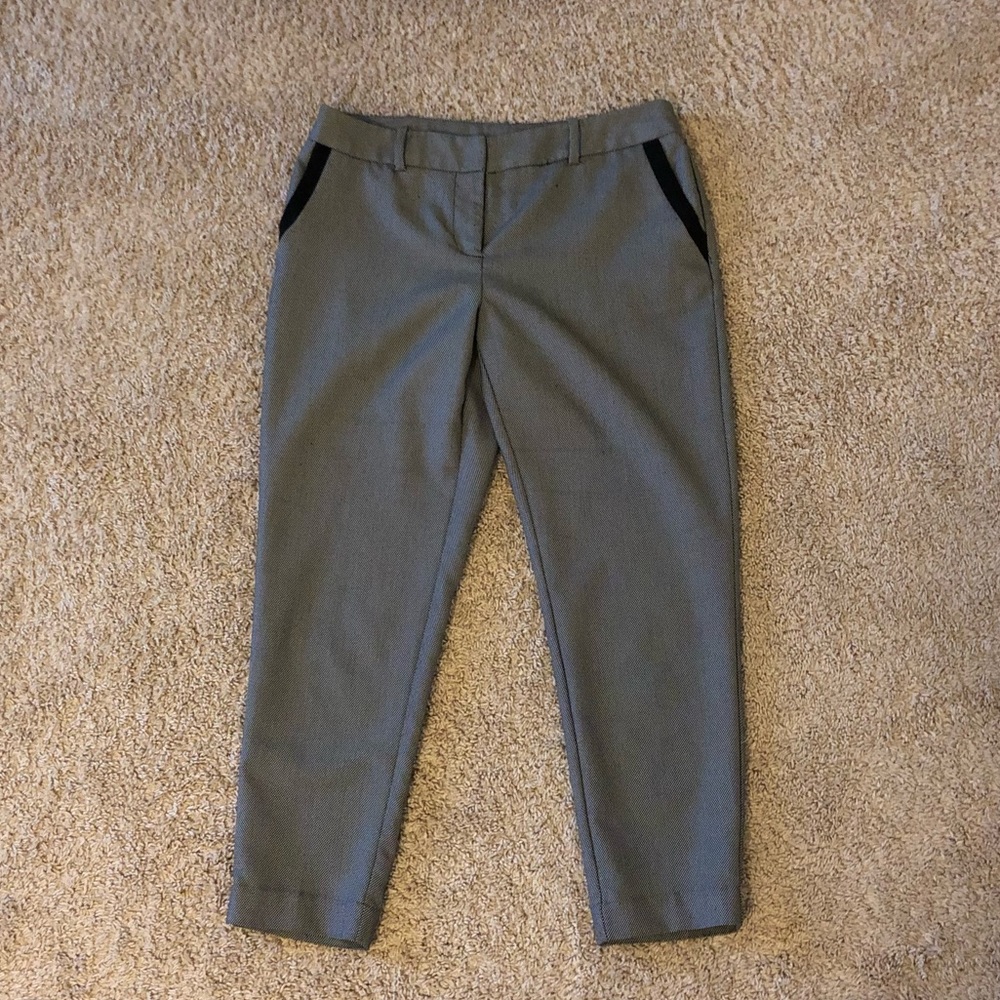 Gray + Black Crop Pants